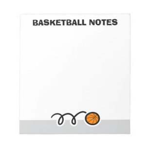Bloc-notes personnalisé avec design sportif de bas