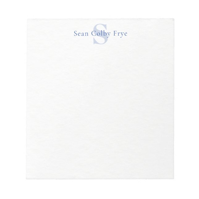 Bloc-notes personnalisé avec monogramme initial pe (Devant)