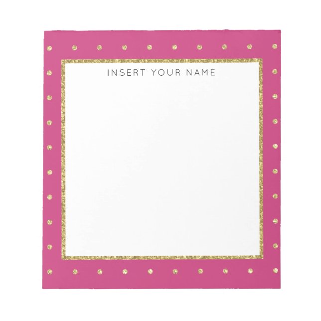 Bloc-notes personnalisé Cerise & Gold 5,5 pouces x (Devant)