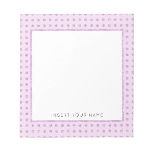 Bloc-notes personnalisé Crystal Pink 5,5 pouces x