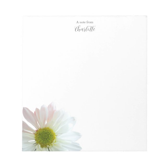 Bloc-notes personnalisé Daisy (Devant)