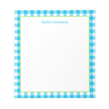 Bloc-notes personnalisé de Buffalo Plaid