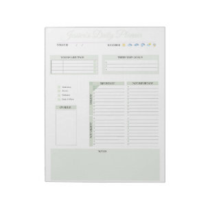 Bloc-notes personnalisé du planificateur d'entrepr