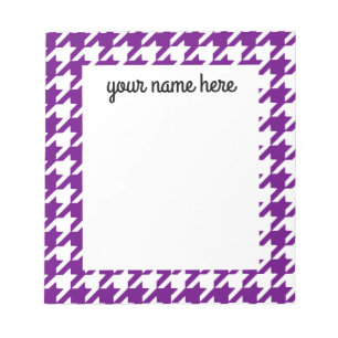 Bloc-notes personnalisé en nuage violet