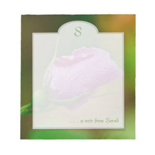 Bloc-notes personnalisé Fleur sauvage rose Rosebud