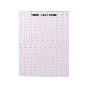 Bloc-notes personnalisé grand papier graphique hex