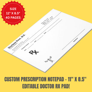 Bloc-notes personnalisé minimaliste - Plaque verte