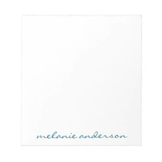 Bloc-notes personnalisé Nom du script Cadeau fémin