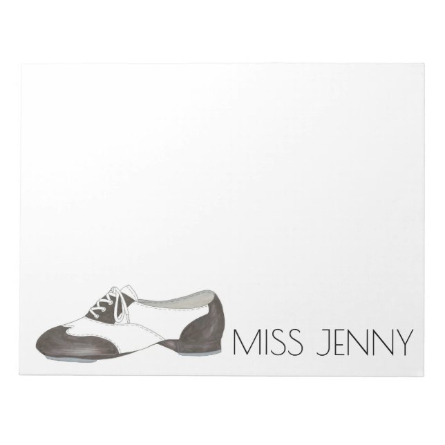 Bloc-notes personnalisé Oxford Tap Shoe Dance Teac (Devant)