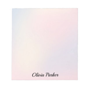 Bloc-notes personnalisé Pastel Ombré pour enfants