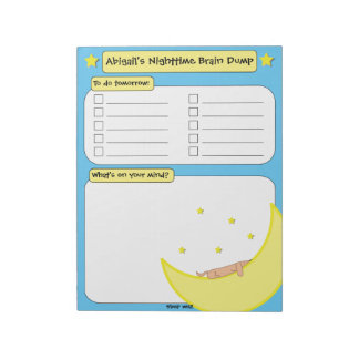 Bloc-notes personnalisé pour le cerveau de nuit