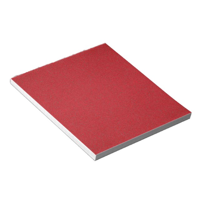 Bloc-notes personnalisé rouge tomate texturé (Incliné)