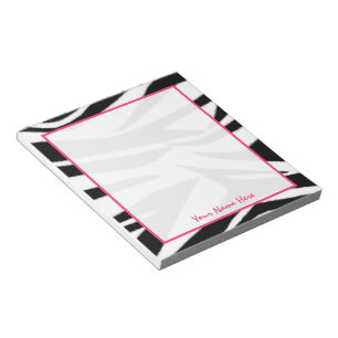 Bloc-notes personnalisé Zebra