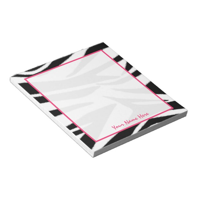 Bloc-notes personnalisé Zebra (Incliné)