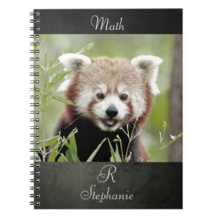 Bloc-notes Photo panda rouge, animaux 0443. carnet