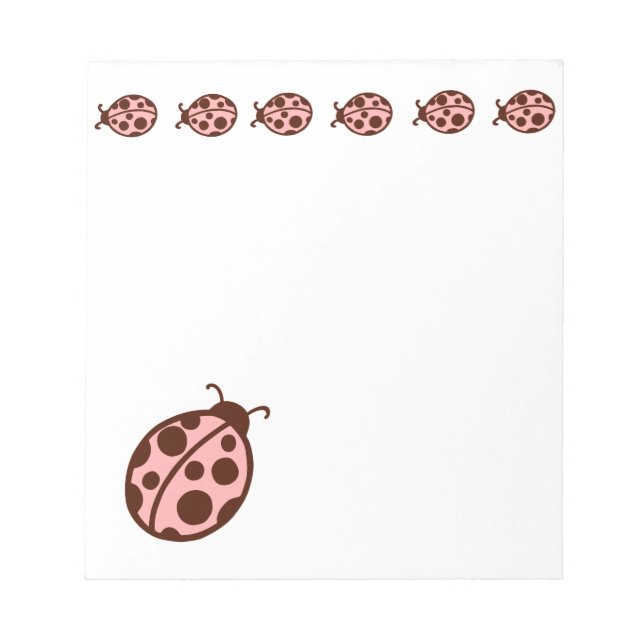 Bloc-notes PInk Ladybugs (Devant)