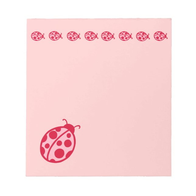 Bloc-notes Pink Ladybugs (Devant)