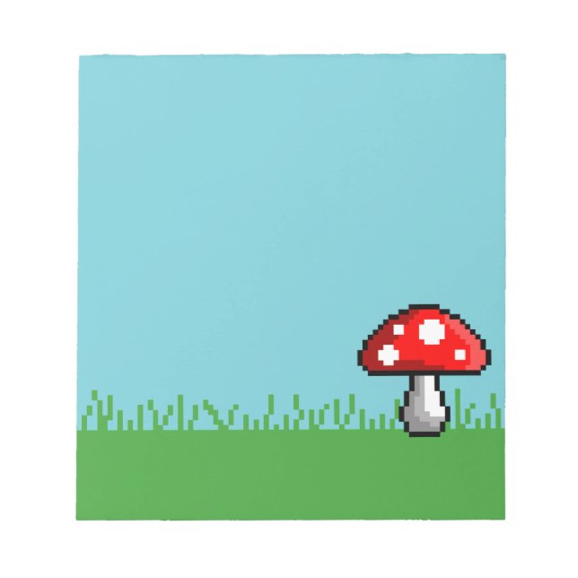 Bloc-notes Pixel Champignon (Devant)