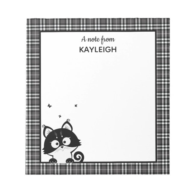 Bloc-notes Plaid Cute Raccoon (Devant)