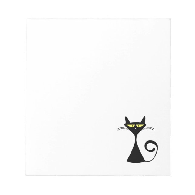 Bloc-notes pour chat noir (Devant)