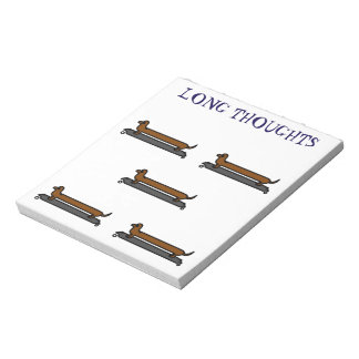 Bloc-notes pour chiens Skateboard Dachshund