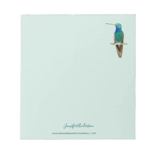 Bloc-notes pour colibri à bec large personnalisé