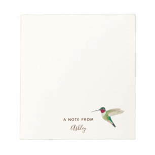 Bloc-notes pour colibri à queue large personnalisé