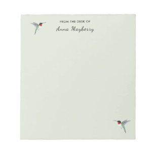 Bloc-notes pour colibri personnalisé