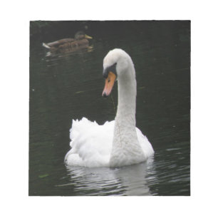Bloc-notes pour cygne blanc