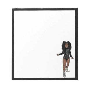 Bloc-notes pour danseur Noir / Argent A