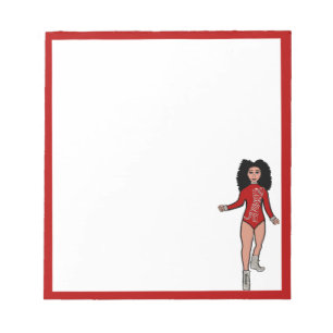 Bloc-notes pour danseur Rouge / Argent B