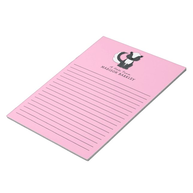 Bloc-notes pour enfant Skunk Cute Woodland (Incliné)
