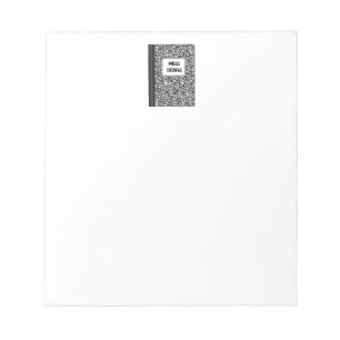 Bloc-notes pour enseignant personnalisé si composé