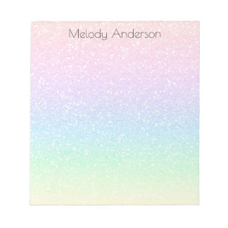Bloc-notes pour fille de Parties scintillant arc-e
