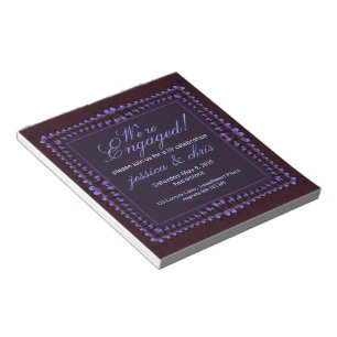 Bloc-notes pour Invitation de budget violet