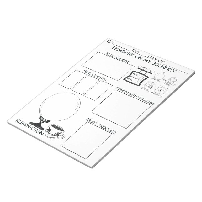 Bloc-notes pour l'aventure Epic ADHD (Incliné)
