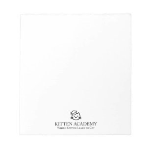 Bloc-notes pour le logo de l'Académie Kitten