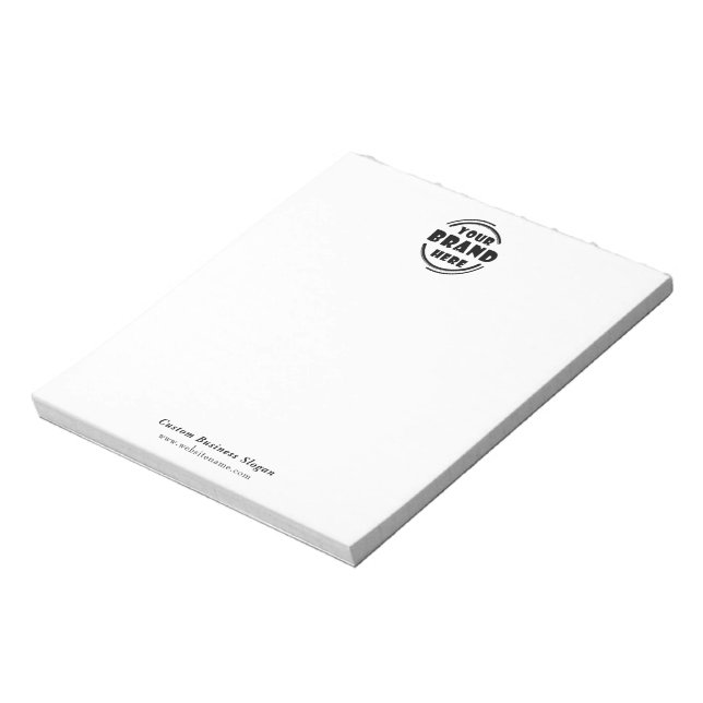 Bloc-notes pour le logo Office ou Business Company (Tourné)