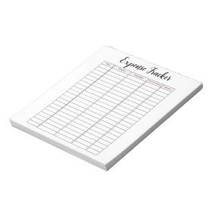 Bloc-notes pour le suivi des dépenses des petites