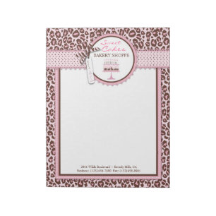 Bloc-notes pour les affaires de la fille Cheetah