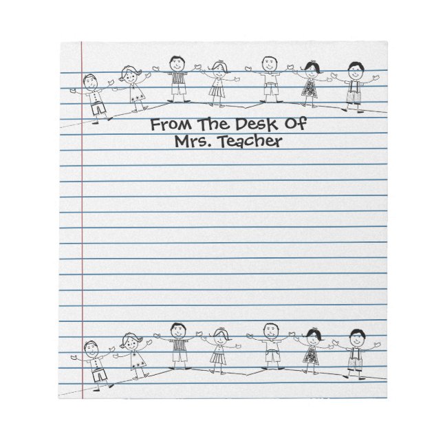 Bloc-notes pour les enfants de l'école mignonne (Devant)