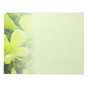 Bloc-notes pour orchidées jaunes