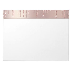 Bloc-notes pour Parties scintillant rose Gold Blus