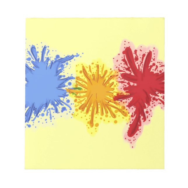 Bloc-notes pour plaque artistique (Devant)