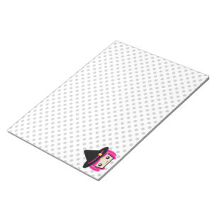 Bloc-notes pour sorcière Kawaii rose Haired