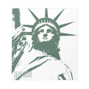 Bloc-notes pour souvenirs de New York Statue des c