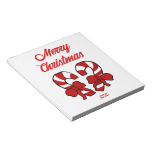 Bloc-notes pour Sucres de canne de Noël (14 cm x 1