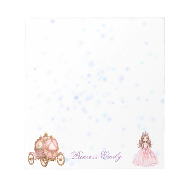 Bloc-notes Princesse personnalisé (Devant)