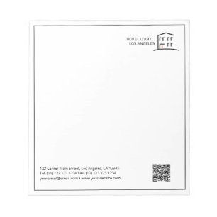 Bloc-notes promotionnel du logo professionnel du c