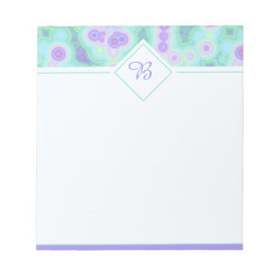 Bloc-notes psychédélique sarcelle